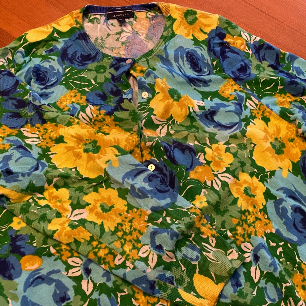 Floral land send sweater